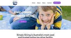Desktop Screenshot of missionaustralia.simplygiving.com.au