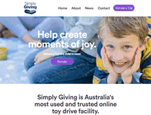 Tablet Screenshot of missionaustralia.simplygiving.com.au